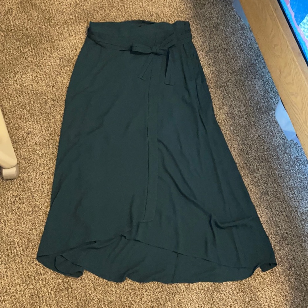 WHBM long wrap skirt